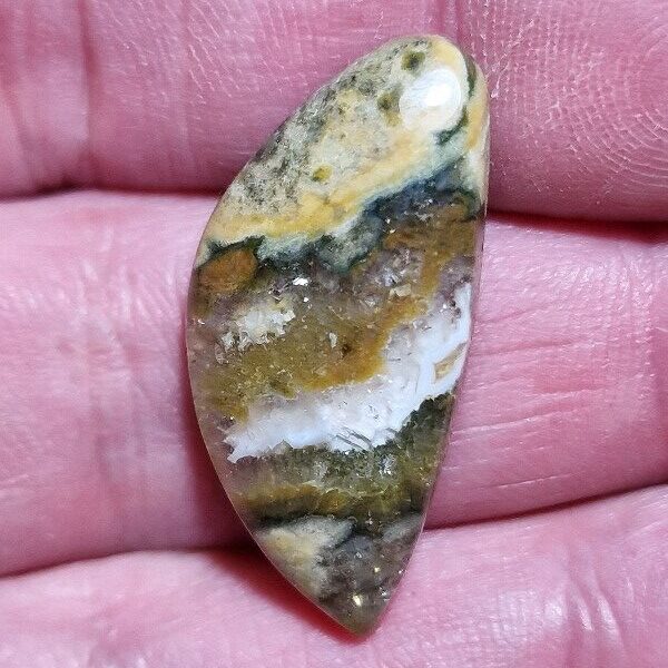29x15mm Ocean jasper cabochon