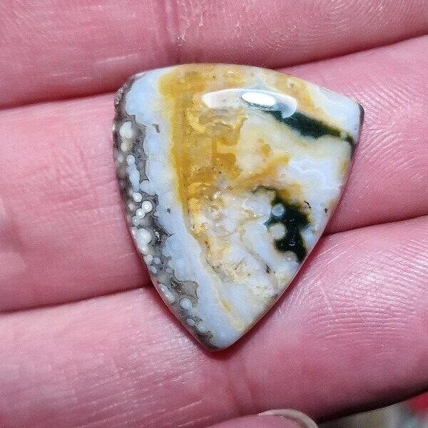 25x20mm Ocean jasper cabochon