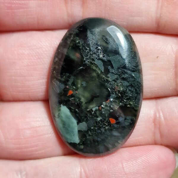 36x23mm bloodstone cabochon