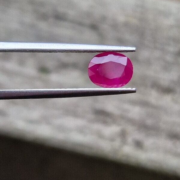 6.65x5.18x2.88mm Mozambique ruby facet