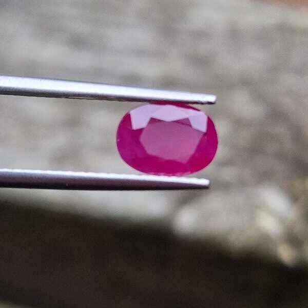 8.00x5.73x2.86mm Mozambique ruby facet