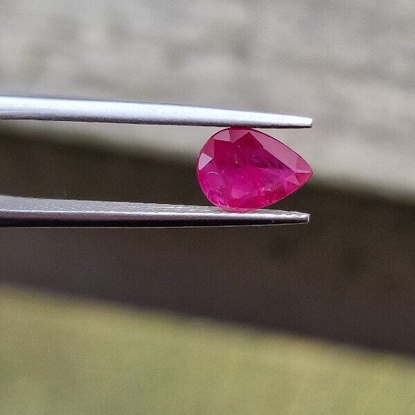 7.82x5.80x2.20mm Mozambique ruby facet