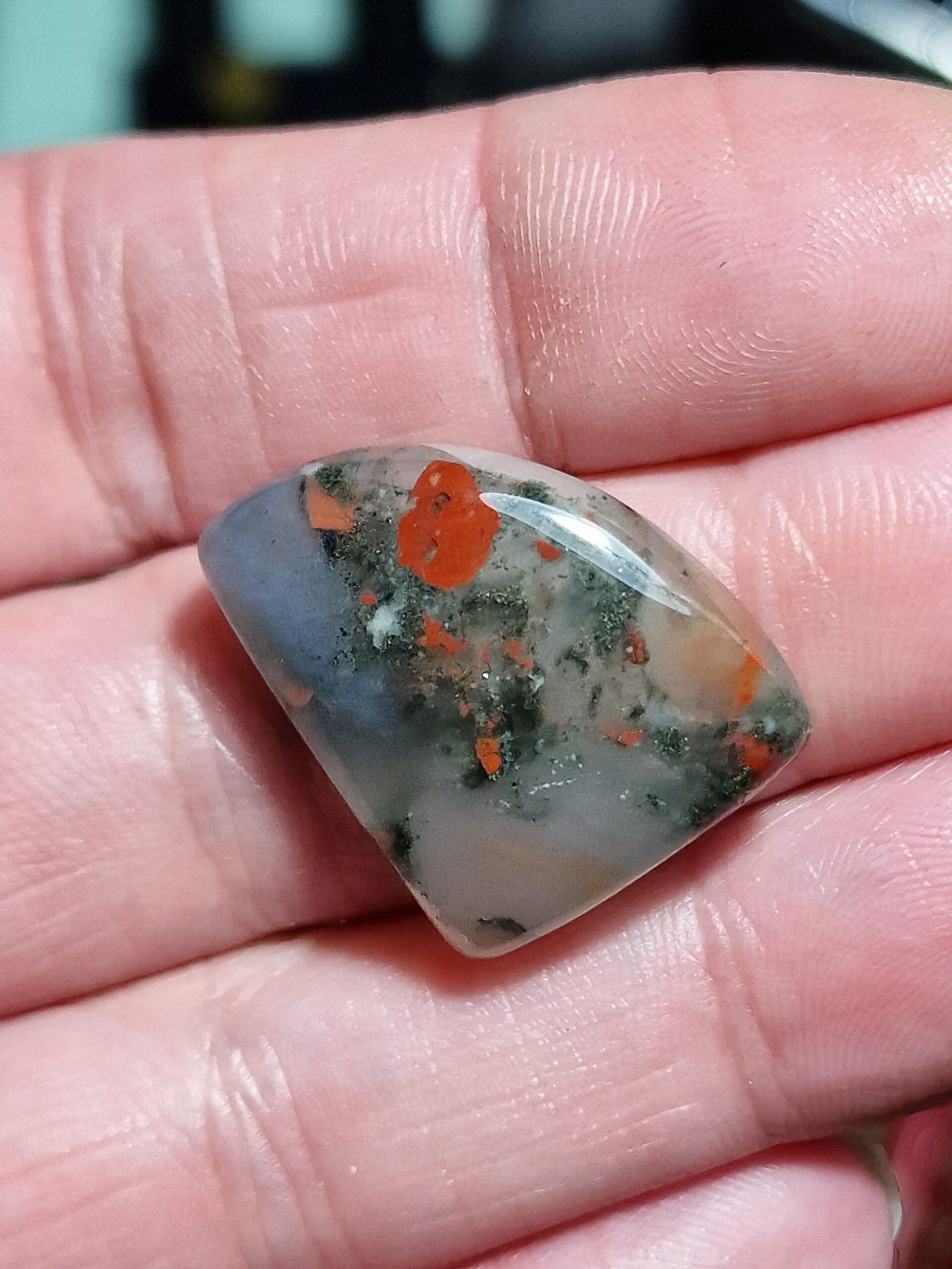 25x20mm bloodstone cabochon