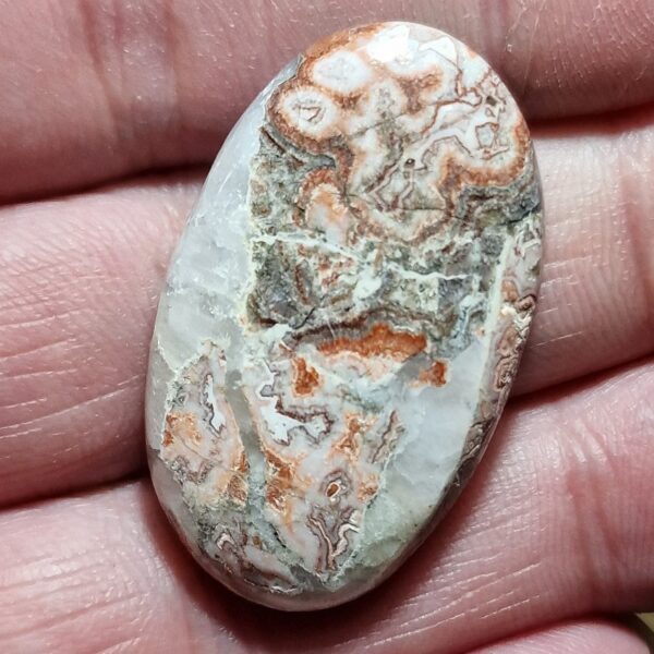 37x23mm Rosella jasper cabochon