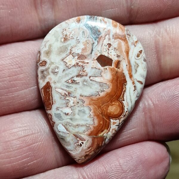 38x28mm Rosella jasper cabochon