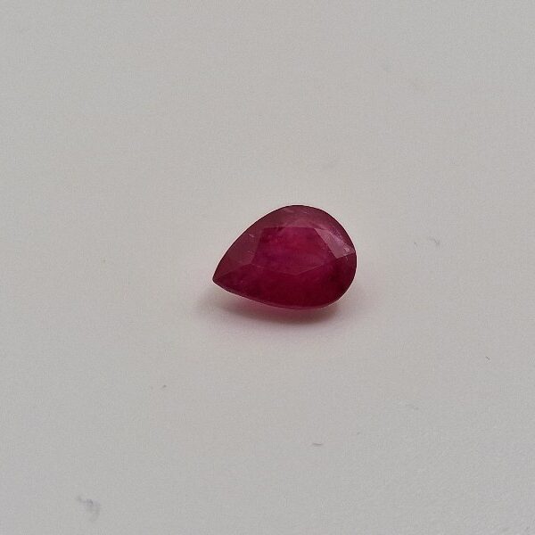 8.11x6.15x3.51mm Mozambique ruby facet