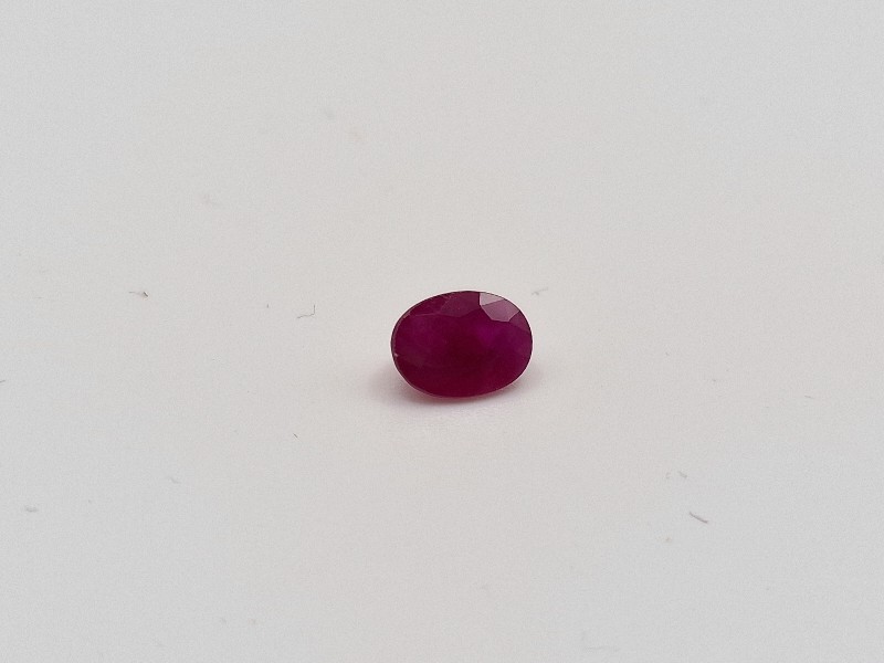 6.79x4.87x3.43mm Mozambique ruby facet