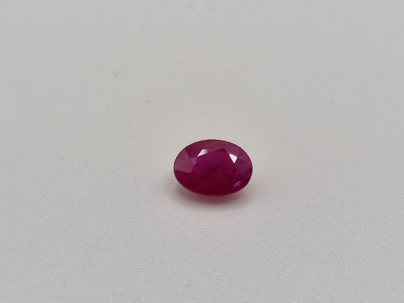 6.79x5.13x3.38mm Mozambique ruby facet