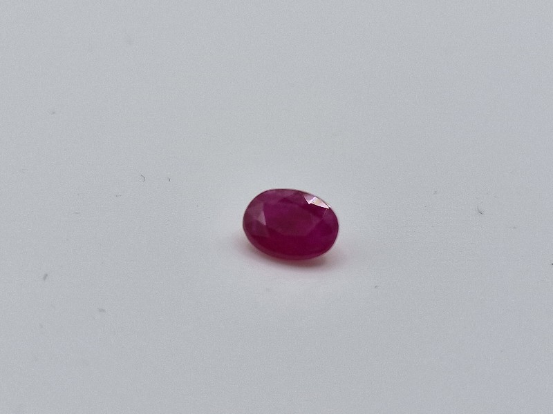 6.54x4.95x3.32mm Mozambique ruby facet