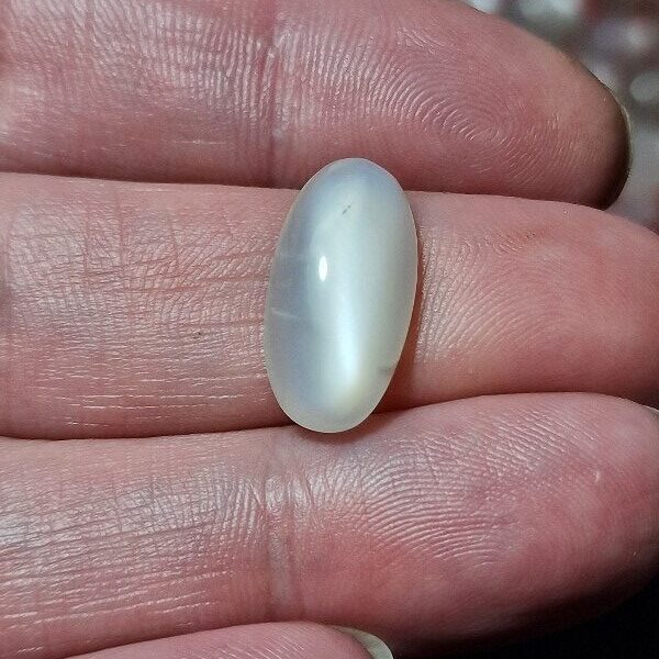 19x10mm white moonstone cabochon