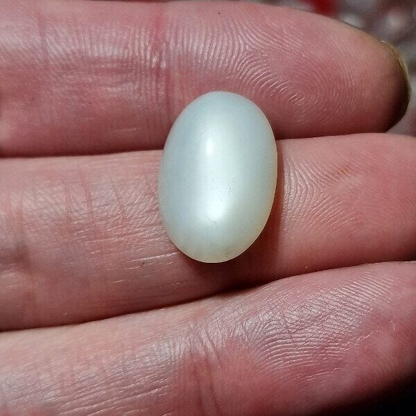 19x12mm white moonstone cabochon