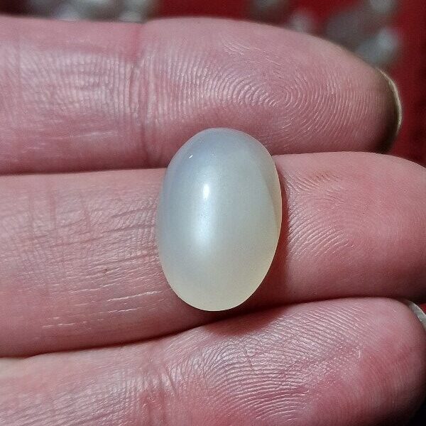 19x12mm white moonstone cabochon
