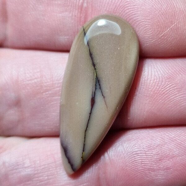 37x15mm Mookaite jasper cabochon