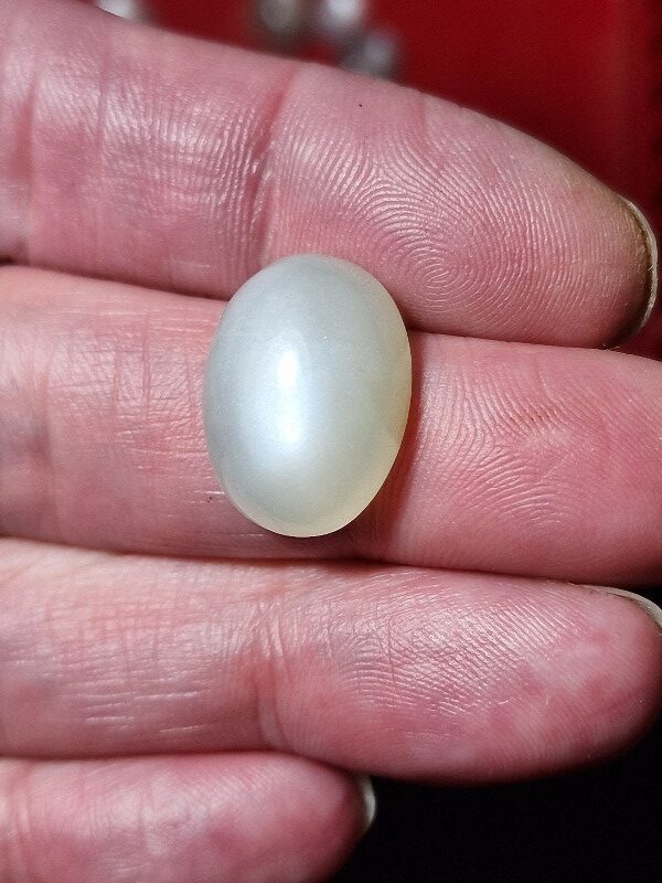 20x14mm white moonstone cabochon