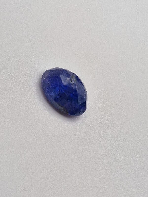 14.06x10.11x7.07mm rose-cut tanzanite cabochon