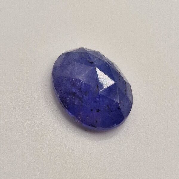 14.19x11.42x5.82mm rose-cut tanzanite cabochon