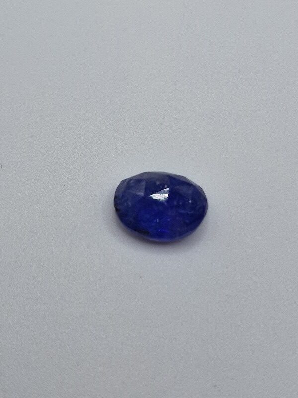 12.26x9.51x5.84mm rose-cut tanzanite cabochon