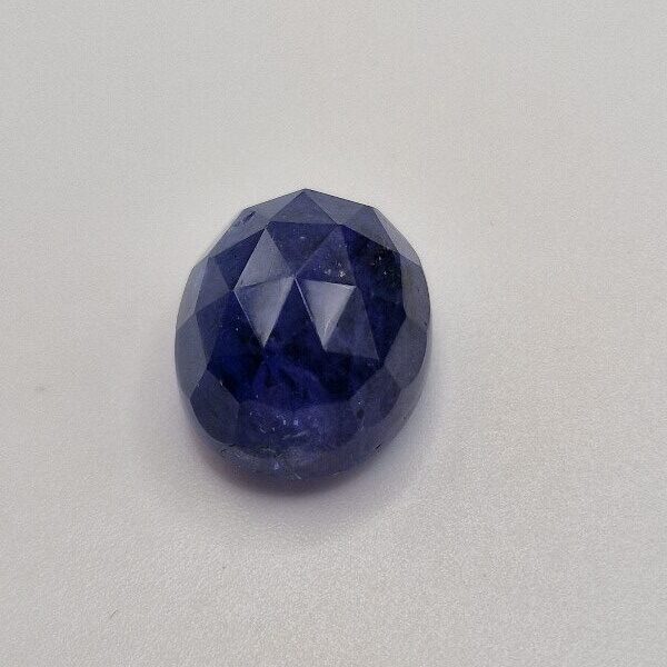 13.62x11.44x8.91mm rose-cut tanzanite cabochon