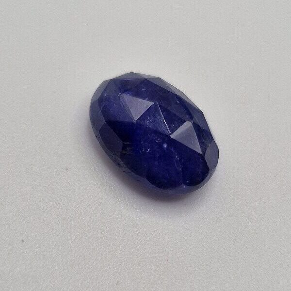 14.00x10.08x8.51mm rose-cut tanzanite cabochon
