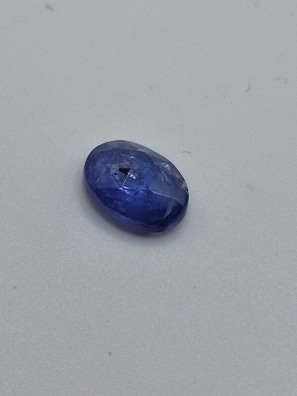 11.26x8.75x4.71mm rose-cut tanzanite cabochon