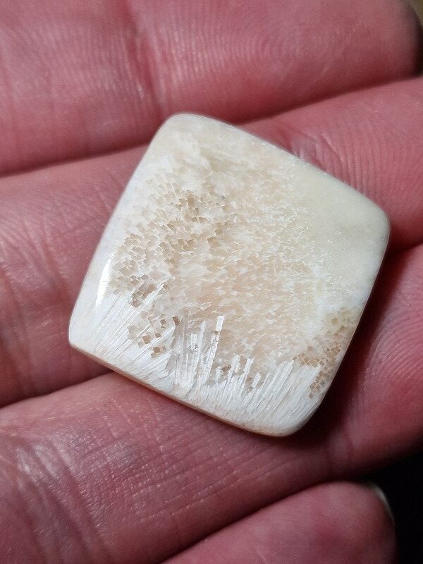 23x22mm scolecite cabochon