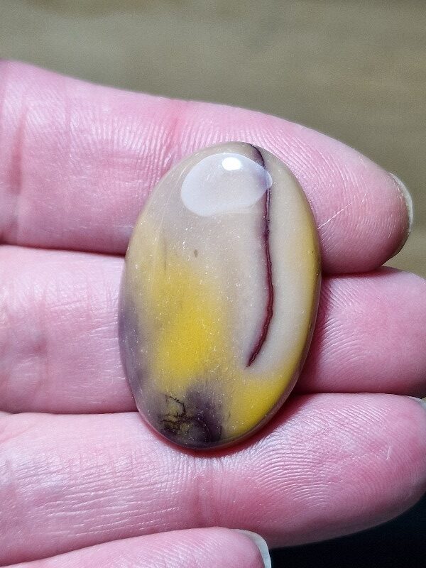 35x23mm Mookaite jasper cabochon