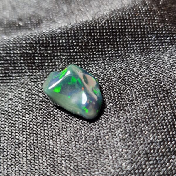 14.4x9.5x7.1mm Ethiopian black opal polished freeform