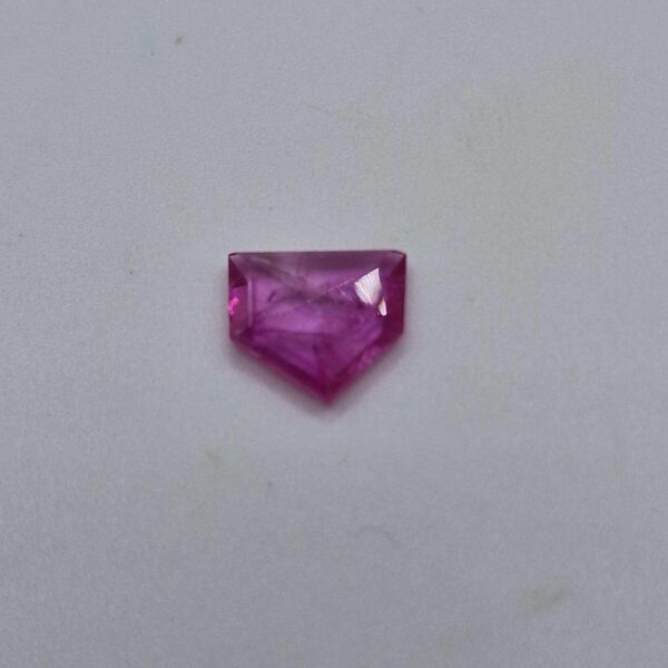 9.61mm Geometric Rose-Cut Mozambique Ruby Gemstone for Ring Making