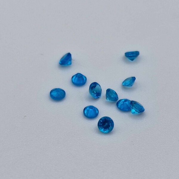 1ct parcels of 3mm neon apatite facets