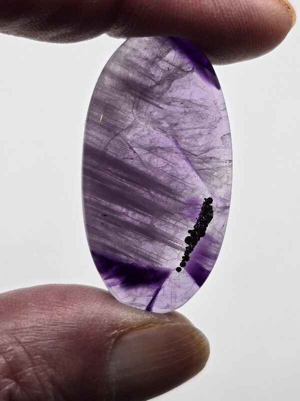 41x22mm trapiché amethyst cabochon