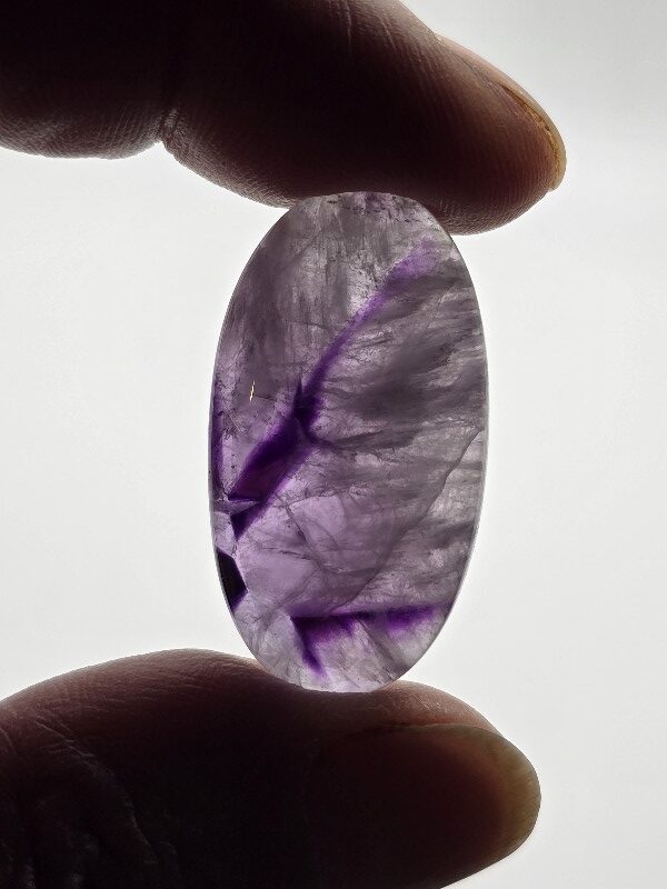 35x19mm trapiché amethyst cabochon