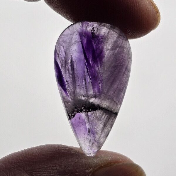32x18mm trapiché amethyst cabochon