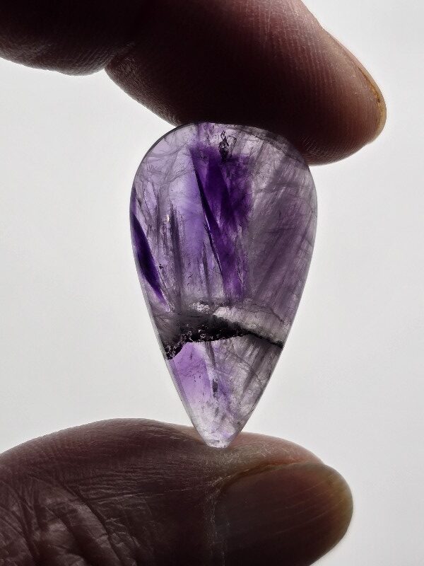 32x18mm trapiché amethyst cabochon