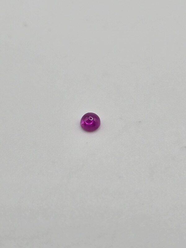 3.51mm round high quality Mozambique ruby cabochon