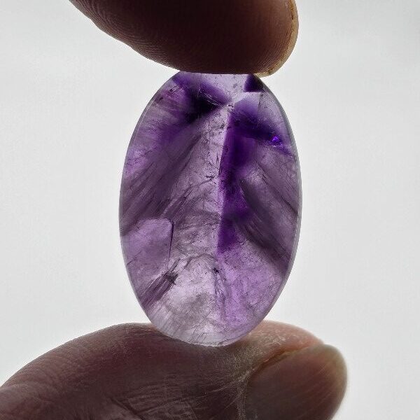 27x17mm trapiché amethyst cabochon