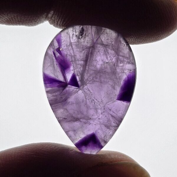 28x19mm trapiché amethyst cabochon