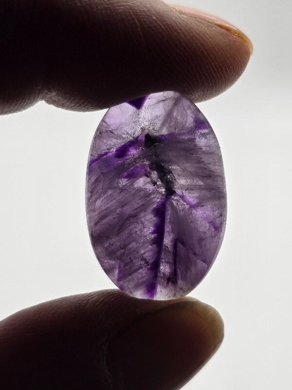 28x18mm trapiché amethyst cabochon