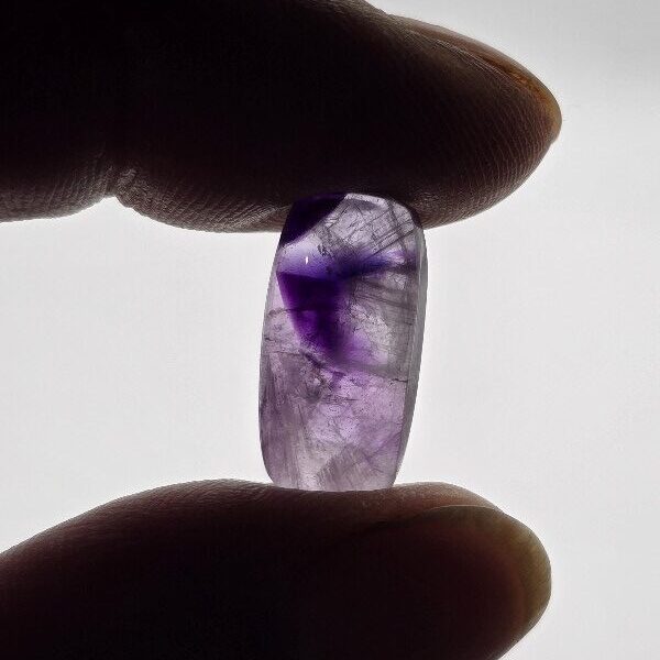 19x10mm trapiché amethyst cabochon