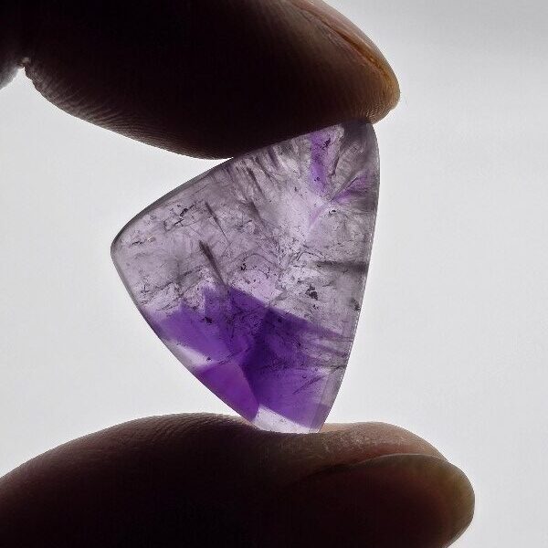25x19mm trapiché amethyst cabochon
