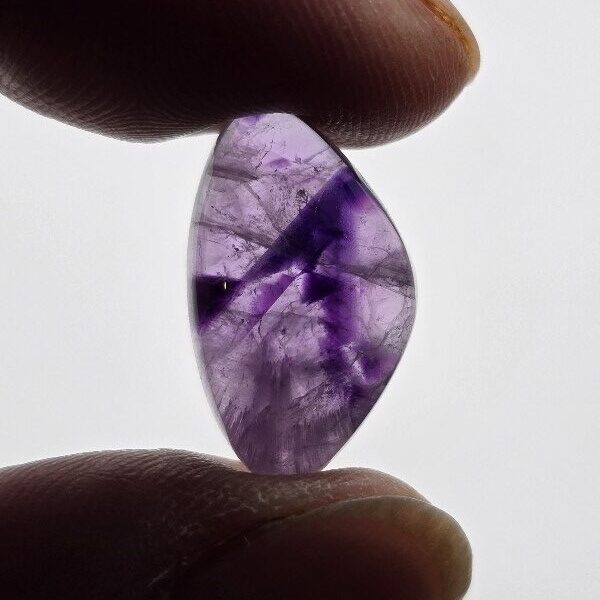 21x12mm trapiché amethyst cabochon