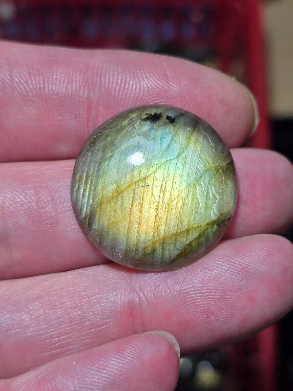 27mm round labradorite cabochon