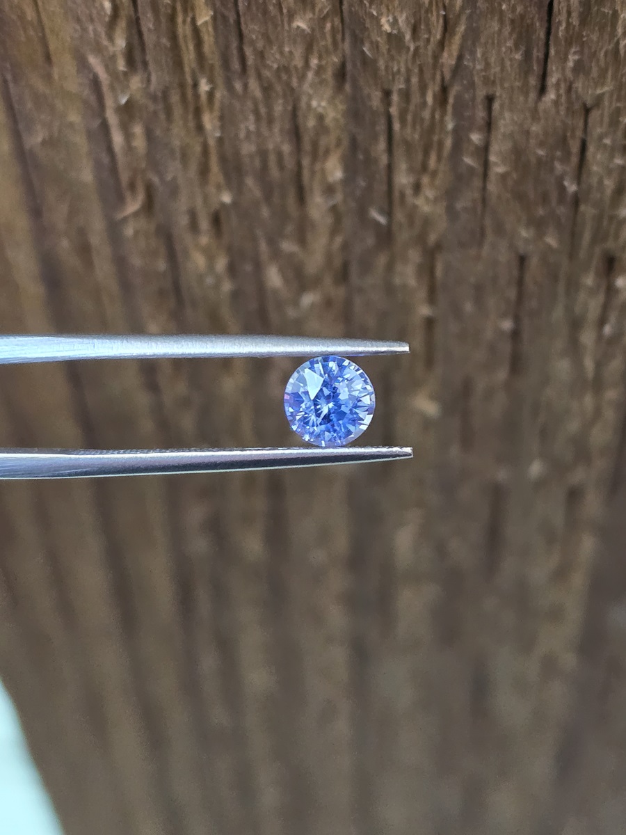 5.58x5.51x4.12mm round blue sapphire facet