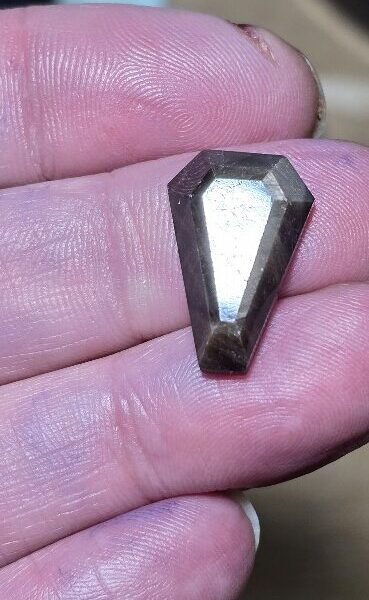 20.3x13.8mm rose-cut freeform Kenyan gold-sheen Zawadi sapphire cabochon