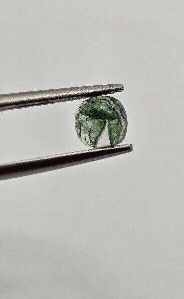 5mm square cushion moss agate cabochon, high quality