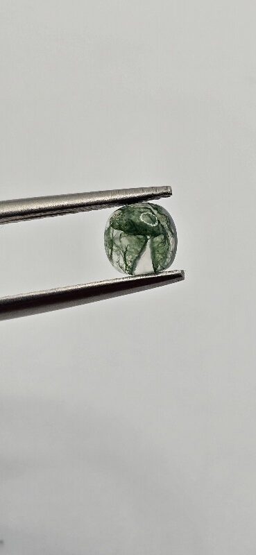 5mm square cushion moss agate cabochon, high quality