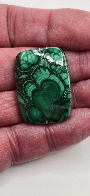 33x24mm Malachite cabochon