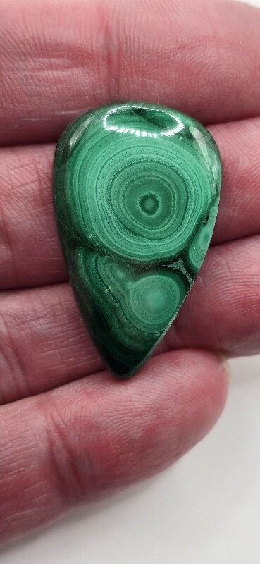 36x21mm Malachite cabochon