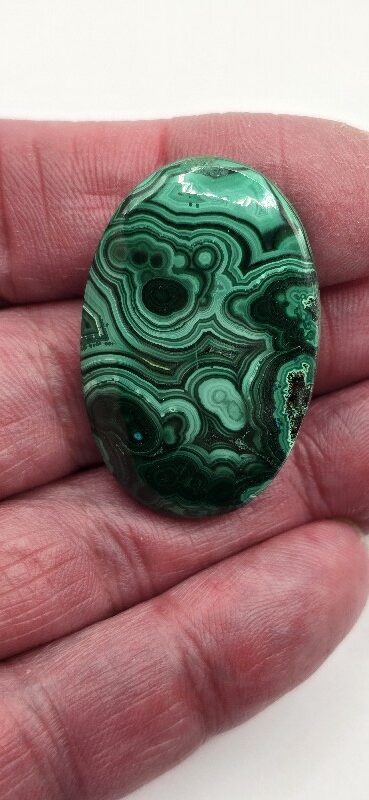 38x25mm Malachite cabochon