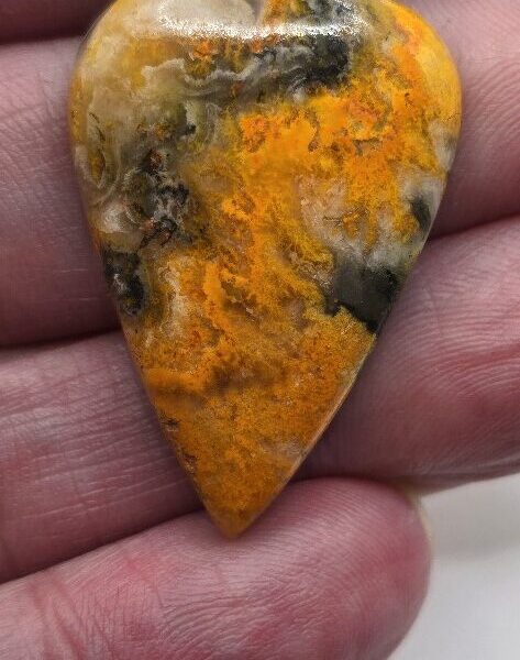 36x24mm bumblebee jasper cabochon