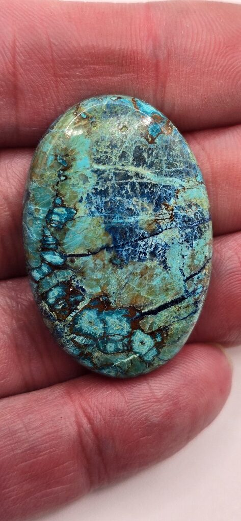 40x27mm Shattuckite cabochon